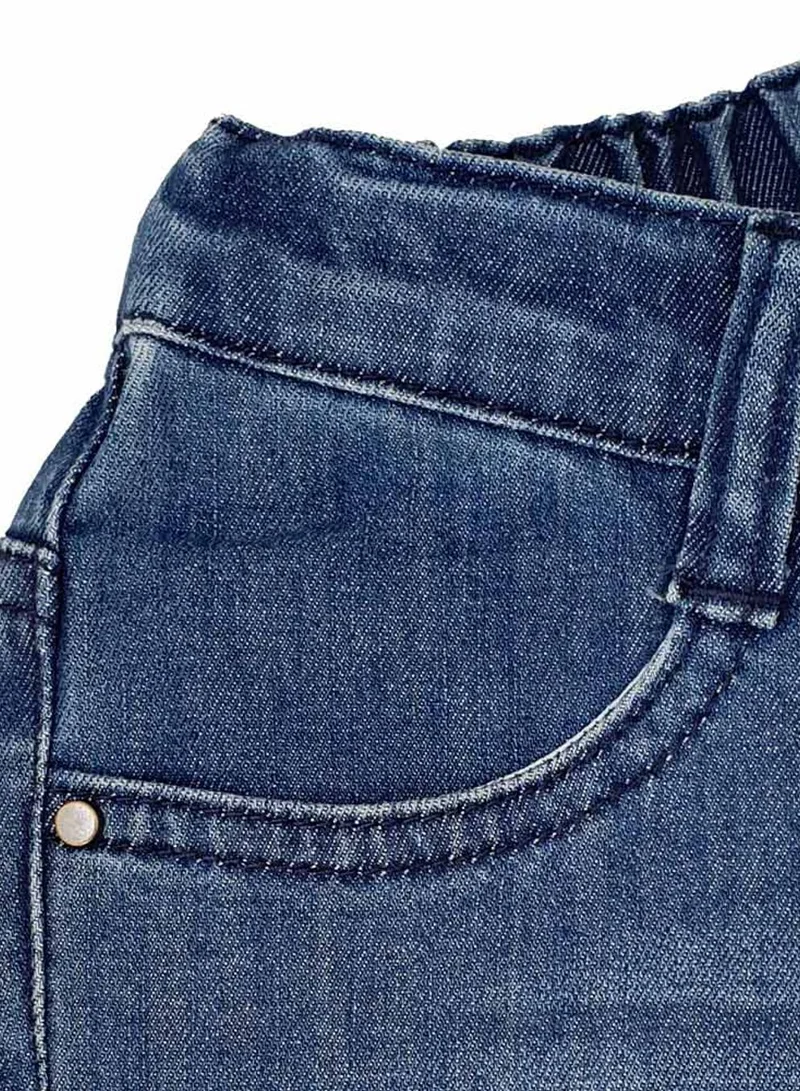 GIORDANO  Kids’ Stretch Denim Jeans with Elastic Waist and Taper Fit  | Best Price UAE